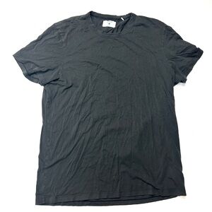 Jason Scott Essential Black Gray Crew Neck Short Sleeve T-Shirt Pima Cotton